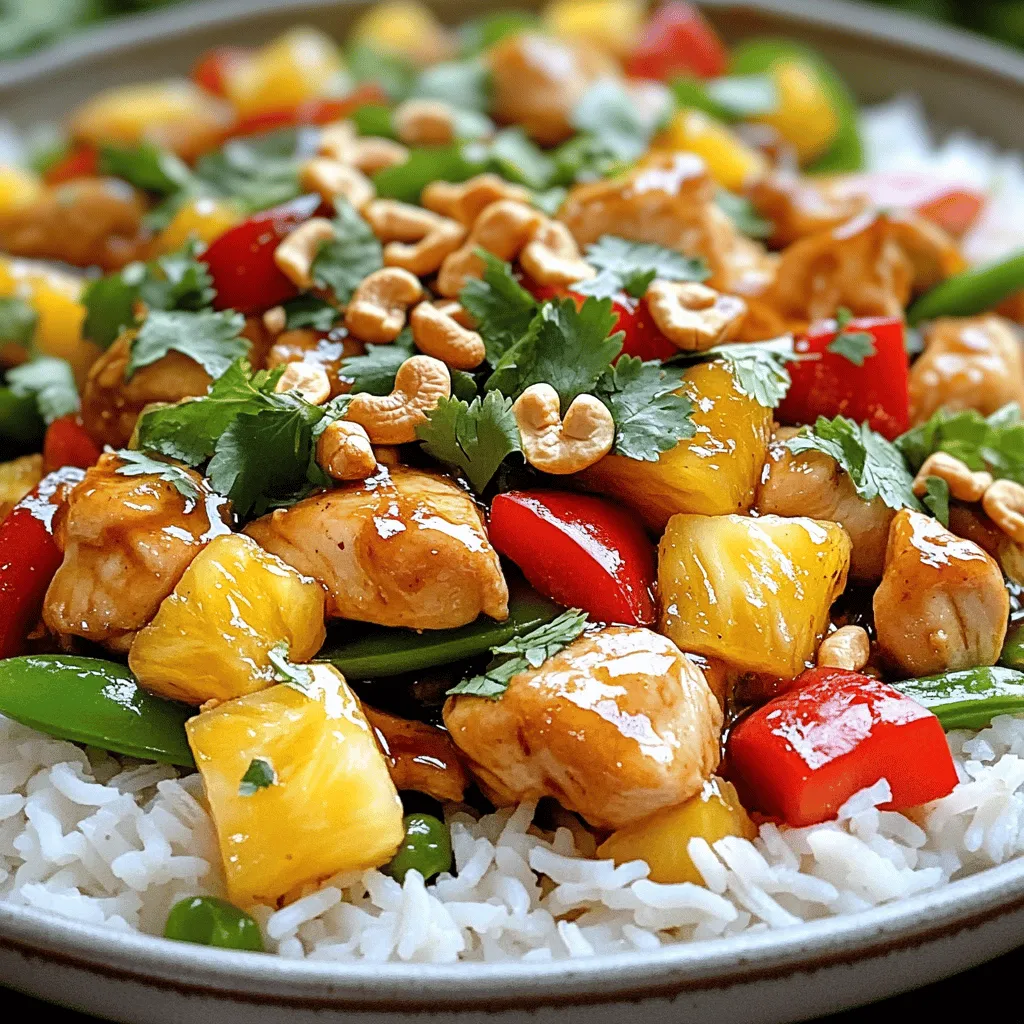 - Pork: Use pork tenderloin or pork shoulder. Cut into bite-sized pieces. - Vegetables: Choose bell peppers (red or green), onions, and carrots for color and crunch. - Sauce Ingredients: Combine soy sauce, rice vinegar, sugar, and ketchup for the sweet and sour flavor. - Other Vegetables or Fruits: Add pineapple for sweetness or snap peas for extra crunch. - Garnishes: Use sesame seeds or fresh cilantro for added flavor and visual appeal. - Essential Kitchen Tools: You will need a large skillet or wok, a sharp knife, and a cutting board. How to marinate pork efficiently To marinate pork, start with 1 pound of pork, cut into bite-sized pieces. In a bowl, mix 1/4 cup soy sauce, 1/4 cup vinegar, and 2 tablespoons of sugar. Add the pork to the bowl, making sure it's well coated. Let it sit for at least 30 minutes. This step adds great flavor. Chopping and preparing vegetables While the pork marinates, chop your veggies. You'll need: - 1 bell pepper, diced - 1 onion, sliced - 1 cup snap peas, trimmed - 1/2 cup pineapple chunks (fresh or canned) Keep everything ready. Fresh vegetables will make your dish pop. Pan-frying and cooking times Heat 2 tablespoons of vegetable oil in a large pan over medium-high heat. Once hot, add the marinated pork. Stir-fry for about 6-8 minutes. The pork should be golden brown and cooked through. Remove the pork and set it aside. How to achieve the perfect glaze In the same pan, add your prepared vegetables. Stir-fry for about 3-4 minutes. They should be tender but still crisp. Add the pork back into the pan. Next, pour in a mixture of 2 tablespoons cornstarch mixed with 4 tablespoons water. This will thicken your sauce. Cook for another 2-3 minutes until the sauce glazes everything nicely. Combining everything for service Once the sauce is thick, gently stir in the pineapple chunks. This adds sweetness to balance the savory flavors. Make sure everything is mixed well. Tips for enhancing flavors Taste your dish. If it needs more flavor, add a pinch of salt or a splash of soy sauce. For an extra kick, sprinkle some crushed red pepper flakes. Serve hot over rice or noodles for a complete meal. To make sweet and sour pork, start with taste. Adjust the sauce to your liking. For more sweetness, add sugar or honey. For more sourness, use vinegar or lemon juice. Common mistakes include not tasting the sauce as you cook. Always sample it! If it’s too sour, add sugar. If it’s too sweet, add vinegar. Balance is key. Stir-frying is the best method for cooking pork. It cooks the meat fast and keeps it juicy. Cut the pork into small pieces for quick cooking. To achieve tender pork, do not overcook it. Cook until just done. Let it rest for a few minutes before serving. This keeps the juices inside. Make your dish look great by using colorful plates. Serve sweet and sour pork on a bed of white rice or noodles. This adds contrast and draws the eye. Garnish with fresh herbs, like cilantro, for an extra pop. You can also sprinkle sesame seeds on top. These small touches make your meal more inviting. {{image_2}} To make sweet and sour pork healthier, you can swap some ingredients. Here are a few ideas: - Lower-calorie ingredient swaps: - Use lean cuts of pork like tenderloin instead of fatty cuts. - Replace sugar with natural sweeteners like honey or maple syrup. - Use low-sodium soy sauce to cut down on salt. - Vegetarian or vegan options: - Substitute pork with tofu or tempeh for a plant-based dish. - Use vegetable broth instead of chicken broth for more flavor. - Add more veggies like mushrooms, zucchini, or carrots to boost nutrients. You can easily change the flavors of sweet and sour pork to suit your taste. Here are some ideas: - Adding spices or different sauces: - Try adding a dash of chili flakes for some heat. - Experiment with different sauces like hoisin or teriyaki for a twist. - Regional variations of sweet and sour pork: - In some places, they add mango for a tropical flavor. - Others may use tamarind for a tangy kick, adding a unique touch. Adjusting the recipe for seasons keeps it fresh and exciting. Here are some tips: - Utilizing seasonal vegetables or fruits: - In spring, add asparagus or snap peas for crunch. - In fall, use apples or squash for a cozy flavor. - Adjusting the recipe for different holidays or events: - For Chinese New Year, include extra red bell peppers for luck. - During summer, serve it cold as a salad with fresh herbs. These variations make the dish fun and allow for creativity. You can try these ideas with the full recipe to make it your own! To store leftovers of sweet and sour pork, place it in an airtight container. This keeps it fresh and safe. Make sure to cool the dish to room temperature first. The shelf life of cooked sweet and sour pork is about three to four days in the fridge. Always label your container with the date. This helps you track how long it's been stored. If you want to keep sweet and sour pork longer, freezing is a great option. Use a freezer-safe container or a heavy-duty freezer bag. Squeeze out as much air as possible to prevent freezer burn. Proper freezing can keep the dish good for up to three months. When you're ready to eat it, thaw the pork in the fridge overnight. Avoid thawing at room temperature to keep it safe. To reheat sweet and sour pork, the best method is using a stovetop or microwave. When using the stovetop, add a splash of water or broth to keep it moist. Heat over low heat, stirring gently until warm. If using a microwave, cover the dish to lock in moisture. Heat in short intervals, stirring in between. Avoid reheating it multiple times, as this can change the texture and flavor. Sweet and sour pork comes from China. It has roots in Cantonese cooking. This dish is known for its colorful look and bold flavors. It dates back to the Qing Dynasty. Chinese chefs made this dish to balance sweet and sour tastes. The sauce usually contains vinegar and sugar. Today, it is popular in many countries, especially in the West. Yes, you can use chicken or tofu instead of pork. Chicken works well and cooks quickly. Use boneless chicken breast for a lean option. Tofu is great for a vegetarian choice. Choose firm tofu so it holds its shape during cooking. Marinate it just like you would the pork for the best flavor. You can serve sweet and sour pork with rice or noodles. Steamed jasmine rice is a good match. You can also pair it with fried rice for extra flavor. Adding a side of stir-fried vegetables makes it balanced. Try serving with spring rolls for a full meal. To thicken the sauce, you can use cornstarch. Mix cornstarch with water to make a slurry. Add this mixture to the pan when cooking. Stir continuously for a few minutes. This helps the sauce become nice and thick. Adjust the amount of cornstarch based on how thick you want it. In this post, we covered how to make sweet and sour pork. We discussed the key ingredients and shared tips for preparing and cooking the dish. I offered ways to balance flavors and suggested great variations. Finally, we touched on storage and reheating methods. Experiment with flavors and enjoy your dish! Whether you stick to the classic or try a twist, you’re in for a treat. Happy cooking!