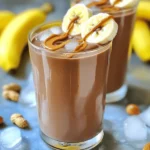 - 2 ripe bananas, frozen - 2 tablespoons natural peanut butter - 1 cup unsweetened almond milk - 2 tablespoons unsweetened cocoa powder - 1 tablespoon honey or maple syrup (optional) - 1/4 cup Greek yogurt - 1 tablespoon chia seeds - Ice cubes - Blender - Measuring cups and spoons - Glasses for serving To make a tasty Chocolate Peanut Butter Banana Smoothie, gather your main ingredients first. The frozen bananas create a smooth and cold base. Use ripe bananas for the best flavor. Natural peanut butter gives a rich taste without added sugars. Almond milk is a great choice for creaminess. Cocoa powder adds that delightful chocolate flavor. Optional add-ins can enhance your smoothie. Greek yogurt makes it creamier and adds protein. Chia seeds give extra nutrition and fiber, while ice cubes can make it thicker. You will need a blender to mix everything. Measuring cups and spoons help you get the right amounts. Finally, have some glasses ready to serve your delicious treat. For the full recipe, check out the section titled "Full Recipe." - Slice and freeze ripe bananas. - Gather all other ingredients. Start by slicing your ripe bananas into pieces. Place them in the freezer for at least two hours. Frozen bananas create a smooth and creamy texture. While they freeze, gather the rest of the ingredients. You will need peanut butter, almond milk, cocoa powder, honey or maple syrup, vanilla extract, and Greek yogurt. - Combine all main ingredients in the blender. - Blend until completely smooth. Once your bananas are frozen, it's time to blend. In your blender, add the frozen banana slices, peanut butter, and almond milk. Next, add cocoa powder, honey or maple syrup if you want extra sweetness, and vanilla extract. If you choose to use Greek yogurt, add that too. Blend all of it together on high speed. Keep blending until the mixture is completely smooth. - Taste the smoothie and adjust flavors. - Decide on consistency and add ice or almond milk as needed. After blending, give your smoothie a taste. If you want it sweeter, add more honey or maple syrup. If it feels too thick, add a splash of almond milk. For a thicker texture, toss in some ice cubes and blend again. This way, you get your perfect Chocolate Peanut Butter Banana Smoothie, tailored just for you! - Use frozen bananas for a creamy texture. They make the smoothie thick and cold. - Blend at high speed for thorough mixing. This helps all the ingredients combine well. - Experiment with additional sweeteners. Honey or maple syrup can add a nice touch. - Add a pinch of salt to elevate the chocolate flavor. It helps balance the sweetness. - Garnish with banana slices or a drizzle of peanut butter. It makes the drink look tasty. - Use clear glasses for an appealing presentation. You can see the rich color of the smoothie. For the full recipe, check out the Choco-Peanut Bliss Banana Smoothie. Enjoy your delicious treat! {{image_2}} You can switch things up by using different nut butters. Almond or cashew butter works great. These options add new flavors and keep it fun. You can also try different types of milk. Oat or coconut milk can give your smoothie a unique twist. Each choice adds its own taste and texture. Want to pack in more nutrients? Add some spinach or kale. These greens blend well and boost health. If you prefer a vegan option, replace honey with agave syrup. This keeps the sweetness without using animal products. Make your smoothie even more fun by turning it into a smoothie bowl. Pour it into a bowl and add toppings like granola or fresh fruit. This not only looks great but also adds a nice crunch and extra flavor. Enjoy your creative spin on this tasty treat! For the full recipe, check out the [Full Recipe]. If you have leftover smoothie, store it in an airtight container. Keep it in the fridge for up to 24 hours. The taste will be best if you drink it soon. If you wait too long, it might lose some flavor and texture. You can freeze leftover smoothie in ice cube trays. This makes it easy to blend future smoothies. Just pop a few cubes into your blender later. This method is great for quick snacks or meals. For the best flavor and texture, consume your smoothie right away. The smooth blend of chocolate and peanut butter shines when fresh. Enjoy it immediately to savor every sip of this delicious treat. Yes, but frozen bananas yield a creamier texture. When you freeze bananas, they become soft and blend smoothly. This helps create a thick and rich smoothie. Fresh bananas will work, but the texture will be different. If you want that smooth, creamy feel, frozen is the way to go! Use almond milk and replace honey with maple syrup. Almond milk is a great plant-based option for this smoothie. Maple syrup adds sweetness without using animal products. This way, you can enjoy the chocolate peanut butter banana smoothie while sticking to a vegan diet. Try almond butter or sunbutter as alternatives. Almond butter has a similar taste and is a healthy choice. Sunbutter, made from sunflower seeds, is great for nut allergies. Both options keep the flavor yummy and add creaminess. Enjoy experimenting with these choices! This blog post shared a simple, tasty smoothie recipe with ripe bananas, peanut butter, and cocoa. You learned how to blend these main ingredients and add optional items for extra flavor. I also provided tips for making your smoothie creamy and delicious. Remember, you can customize your smoothie and store it for later. Enjoy being creative and healthy with your smoothies!